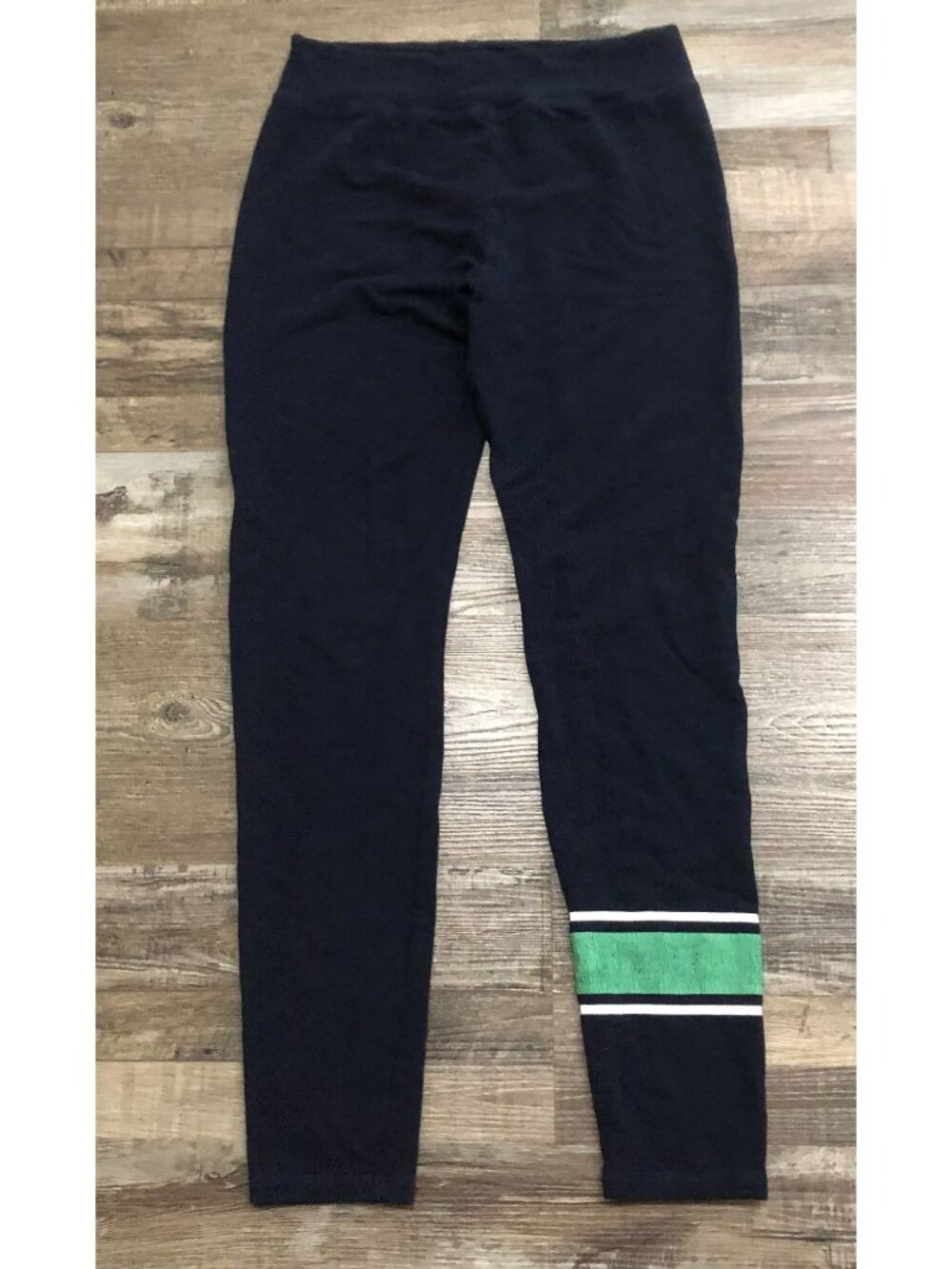 Sundry Womens Size 2 Navy Blue Athletic Leggings Rayon Cotton Blend